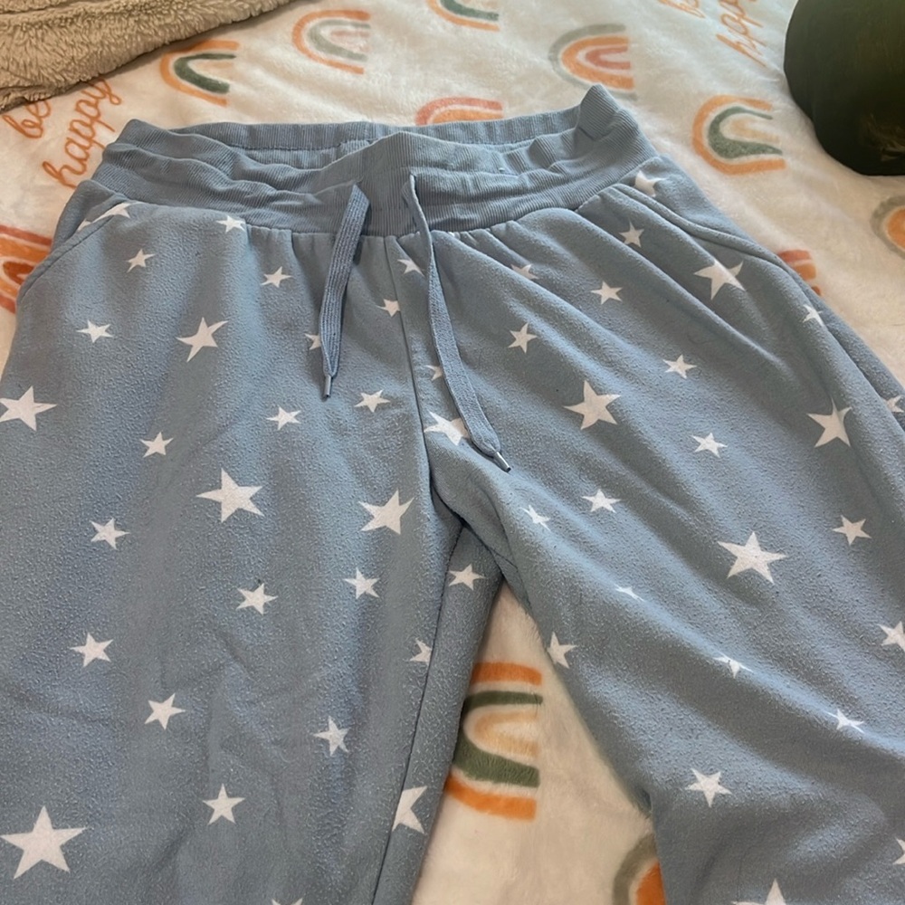 Blue star sweatpants